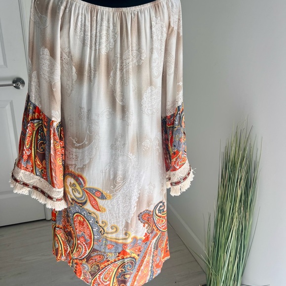 Entro Fringed Paisley Mini Dress - Picture 4 of 6